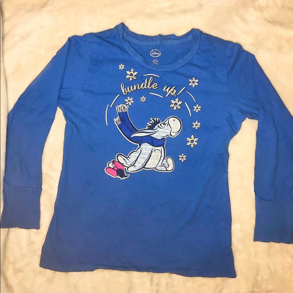 Disney Winter Eeyore Pajama Shirt